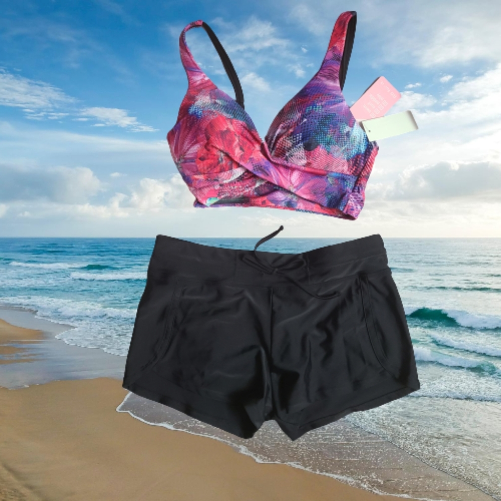 NWT Go Gossip  2 Piece Swimwear Shorts